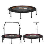 FK Sports Foldable Fitness Rebounder Trampoline, 48" and 40" Foldable Mini Trampoline with U Bar Handle, Round Mini Fitness Trampoline a indoor trampoline (40" with U Bar Handle)