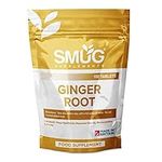 SMUG Supplements Ginger Root Extract - 100 High Strength 1000mg Tablets - Supports a Healthy Digestive System and Can Reduce Travel Sickness - Vegan Friendly - Made in Britain