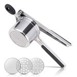 Cretosou Potato Ricer, Potato Ricer Masher with 304 Food Grade Stainless Steel, Large 15 oz Potato Ricer