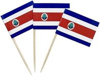 100PCS Costa Rica Flag Costa Rican 