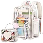 FIXITOK Girls Clear Backpack with L