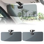 JOYTUTUS Sun Visor for SUV, 2 Pack Polarized Sun Visor Extender for Truck, Universal UV400 Car Visor Extension Anti-Glare Easy to Install, Protect from Glare/UV Ray/Stray Light