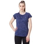 berge' Ladies Polyester Dry Fit Western Shirts & Tshirts for Women, Quick Drying & Breathable Fabric, Gym Wear Tees & Workout Tops (Alt Blue Colour)