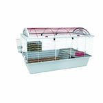 Living World Deluxe Habitat, Rabbit, Guinea Pig and Small Animal Cage, Large, Whites & Tans