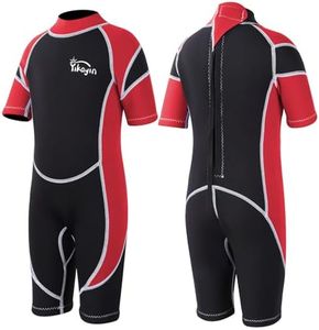Yikayin Kids Wetsuit for Boys Girls – 2.5mm Neoprene Thermal Youth Wet Suit for Swimming, Diving, Surfing, Snorkeling