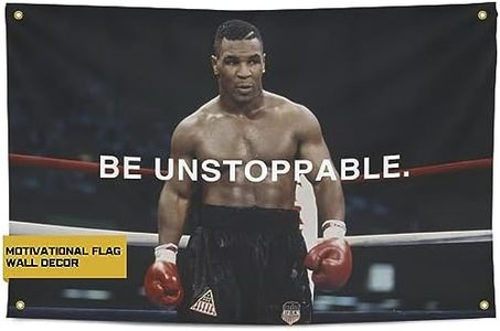 Mike Tyson Be Unstoppable. Flag Motivational Fitness Inspirational Workout Home Gym Wall Decor College Dorm Man Cave 3x5 Feet Flag Banner Cool Gym Motivation Boxing Poster Cool cool flags motivational wall art College Dorm Banner cool wall decor Men