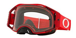 Oakley ABMX Moto Adult Off-Road Motorcycle Goggles - Red/Clear/One Size