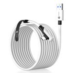 XZXWZX Link Cable 16 FT/5M Compatible with Oculus Meta Quest 3,Quest 2/Quest 1/Quest Pro/Pico 4 Accessories and PC/Steam VR, Charging Cord USB 3.1 to USB C Cable for VR Headset and Gaming PC