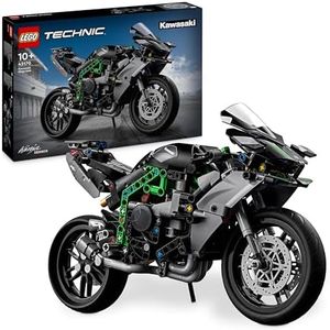 LEGO Technic Kawasaki Ninja H2R Motorcycle Toy, Vehicle Gift for 10 Plus Year Old Kids, Boys & Girls, Collectible Motorbike Building Set, Scale Model Kit for Independent Play 42170