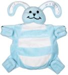 Sleepytot Baby Comforter with Dummy Holder - Soft Plush Baby Toys with Attachment to Hold a Pacifier or Teether, Machine Washable, Perfect Newborn Toy and Baby Gifts - Blue Bunny