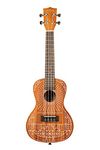 Kala Brand Music Co. Mandy Harvey Signature Concert Ukulele (KAMANDYC), Satin Mahogany