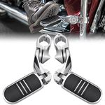 Motorcycles Highway Footpeg Short Angled Foot Peg for Touring Model Electra Road King Street Glide 1 1/4" 32mm Bar