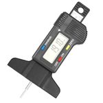 Tire Tread Depth Gauge, with Large LCD Screen of 0-1 Inch mm/inch Conversion, for Cars Trucks and SUV, Black