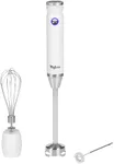 Magiccos Immersion Stick Hand Blender - 9 Speeds Contorl, Slim Stick Blender Wand, 350W DC Motor, For Shakes and Smoothies, Puree Baby Food & Soup, Whisk & Milk Frother Attachments (White)