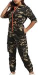 Walsilk Camo Jumpsuits for Women Ca