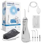 Waterpik Cordless Advanced Water Flosser, 3 Pressure Settings, Dental Plaque Removal Tool, Ideal for Travel or Small Bathrooms, USB Charger, White, WP-580UK