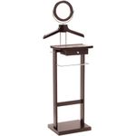 Winsome Wood Valet Stand with Mirror and Drawer, Espresso