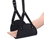 Foot Rest, Portable Adjustable Height Travel Footrest Flight Carry-on Foot Rest ,Home Office Desk Foot Hammock-Provides Relaxation and Comfort(1 Set)