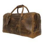 Leather Carry On Bag - Holdall Airplane Underseat Travel Duffel Bags by Rustic Town