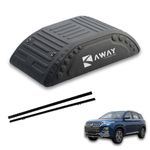 Away 3D Roofbag - 390 litres Capacity Car Rooftop Cargo Bag for MG Hector Plus | Aerodynamic Shape | Dual Opening | Water Resistant Material | Universal Fit Over Crossbars