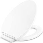 Kohler K-27331-0 Glissade ReadyLatch Quiet Close Elongated Toilet Seat, White