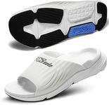 PCSsole High Arch Support Orthotic Sandals – Open Toe Recovery Slides with Deep Heel Cup & Metatarsal Pad – Shock Absorption Cushion & Non-Slip Rubber Sole for Plantar Fasciitis Comfort, Flat Feet & Heel Pain Relief