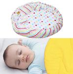 Fareto Baby Super Soft Reversible Nest Cum Bed & Reversible Blanket Cum Comforter(0-2 Years) (Circle White & Yellow)