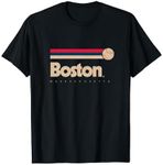 Boston Baseball Softball City Massachusets Retro Boston T-Shirt