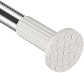 ZOCONE Shower Curtain Rod 51-168 In(4.25-14 Ft), Outdoor Tension Curtain Rod for Patio, Adjustable Curtain Rod No Drilling, Long Tension Rod for Bathroom Window Easy to Install No Rust,Stainless Steel