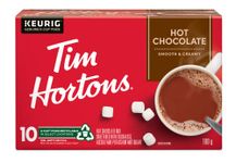 Tim Hortons Original Hot Chocolate, Single Serve Keurig K-Cup Pods, 10 Count