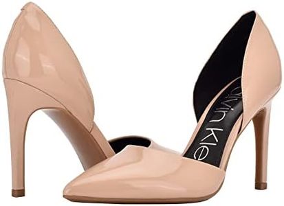 Calvin Klein Women's Hayden Pump, Sand Patent, 9