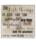 Blossom Bucket Best Things in Life Wall Box Sign, 7.75-Inch by 7.75-Inch