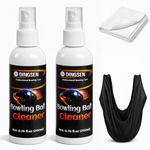 DINGSEN Bowling Ball Cleaner Kit, Professional Bowling Ball Cleaner Spray for Removing Oil, Scuff & Belt Marks, Enhances Grip & Restores Tack, Prolongs Lifespan of Ball