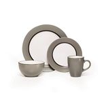 Pfaltzgraff 16-Piece Dinnerware Set Stoneware Round, Gray