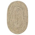 Capel Rugs Sea Pottery Oval Braided Area Rug, 8 x 11, Sandy Beach