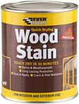 Everbuild Satin Wood Stain – Indoor And Outdoor Use – Weatherproof – UV-Resistant – Quick Drying – Solvent Free – Teak – 250ml