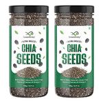 GreenFinity Raw Chia Seeds, Calcium and Protein Rich Superfood 175g (Pack of 2-350g)