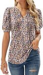 EFFAN Womens Summer Tops Casual V N