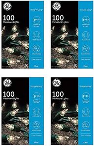 GE 100 Count Mini Clear Holiday Lights Set