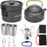 Odoland Camping Cookware Mess Kit w