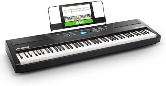 Alesis Recital Pro - Digital Piano Keyboard with 88 Weighted Hammer Action Keys, 12 Premium Voices and Built-In Speakers