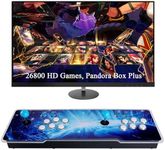 IDYNIREL 3D Pandora Box 60S Arcade Games Console for TV&PC&Projector, 26800 Games Installed Plug and Play Games Machine, 1280x720 Full HD, Search/Save/Hide/Pause Games, Favorite List, 1-4 Players……