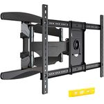 Invision Ultra Strong TV Wall Bracket Mount Double Arm Tilt & Swivel for 37-75 Inch (94-190.5cm) LED LCD OLED Plasma & Curved Screens - Up to VESA 600mm(w) x 400mm(h) - Max Load 50kg (HDTV-DXL)