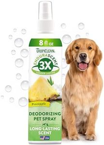 TropiClean Dog Perfume, Long Lasting Pineapple Cologne, Deodorizing Spray for Smelly Dogs, After Bath Detangling Spray, Safe for Cats, 8oz.