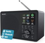 Internet Radio receiver DAB and FM | Bluetooth, Podcast, Octive and Spotify radio | App Control | Multi-Alarm clock radio | 50 presets | DSP Speaker | Bedside DAB radio with Bluetooth | Majority TOURO