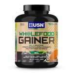 USN Wholefood Muscle Gain Protein Powder, Chocolate Flavour - 2kg, Natural Muscle Growth & Mass Gainer, All-in-One 30g Vegan Protein Powder, Meal Replacement & Dietary Supplement Protein Shake Mix