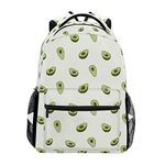 School Backpack Avocado College Bookbags Laptop Backpack Casual Daypack