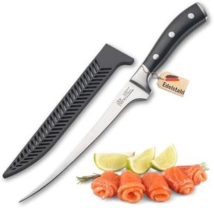 DarBene Filetiermesser C-Series 18cm Profi Küchenmesser aus deutschem Edelstahl, biegsam und flexibel, extrem scharfe Klinge, ABS Griff, nachschleifbar, inkl. Klingenschutz