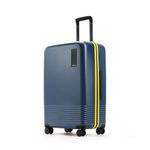 MOKOBARA Iconic Range The Check-in Luggage Medium Size German Makrolon Poly-Carbonate Hard Sided 8 Hinomoto Wheels Suitcase Trolley - Hinomoto Wheels, Blue-Ocean Sunray (Limited Edition)