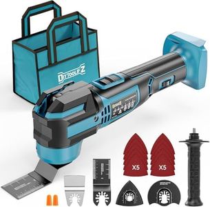 Cordless Oscillating Tool Compatible with Makita 18V Battery(Not Include Battery), 21,000 OPM Brushless 18V Oscillating Multi-tool with 6 Speed, LED Light, DIYtoolifz 4.5° Oscillating Tool for Cutting